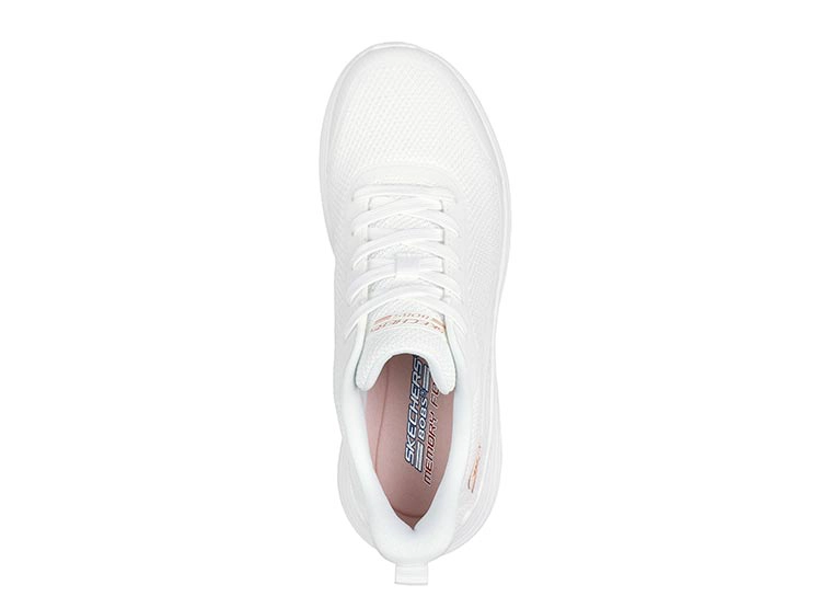 ZAPATILLAS MUJER SKECHERS CASUAL BLANCO BOBS SQUAD WAVES - 4