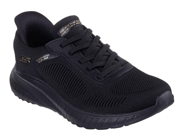 ZAPATILLAS MUJER SKECHERS CASUAL NEGRO BOBS SQUAD CHAOS - 2