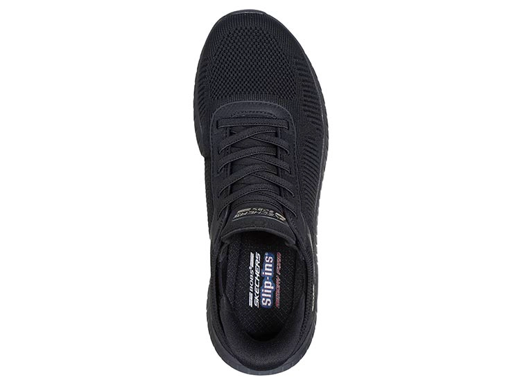 ZAPATILLAS MUJER SKECHERS CASUAL NEGRO BOBS SQUAD CHAOS - 4