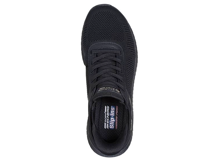 ZAPATILLAS MUJER SKECHERS CASUAL NEGRO BOBS SQUAD CHAOS - 4