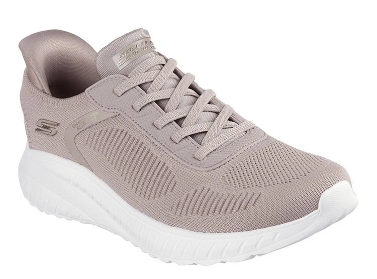 ZAPATILLAS MUJER SKECHERS CASUAL TAUPE BOBS SQUAD CHAOS - 2