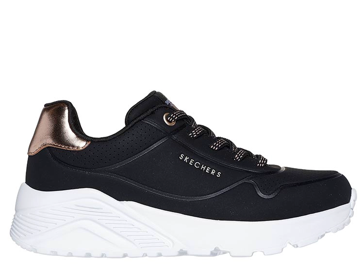 ZAPATILLAS NIÑA SKECHERS NEGRO UNO LITE