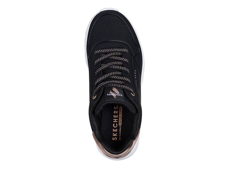 ZAPATILLAS NIÑA SKECHERS NEGRO UNO LITE - 4