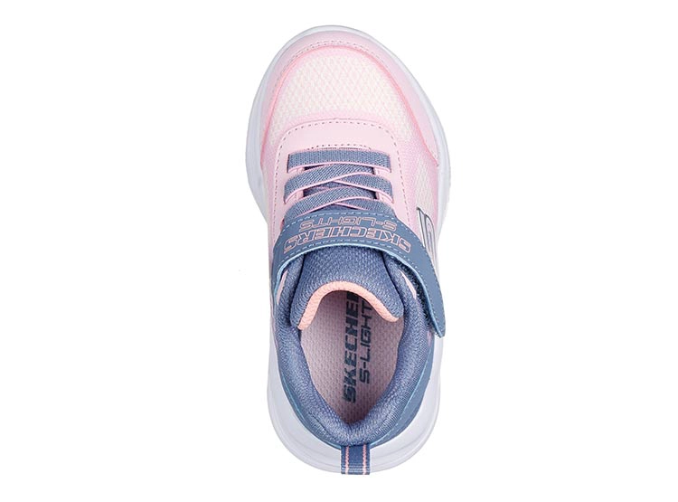 ZAPATILLAS CON LUCES NIÑA SKECHERS ROSADO SOLA GLOW - 5