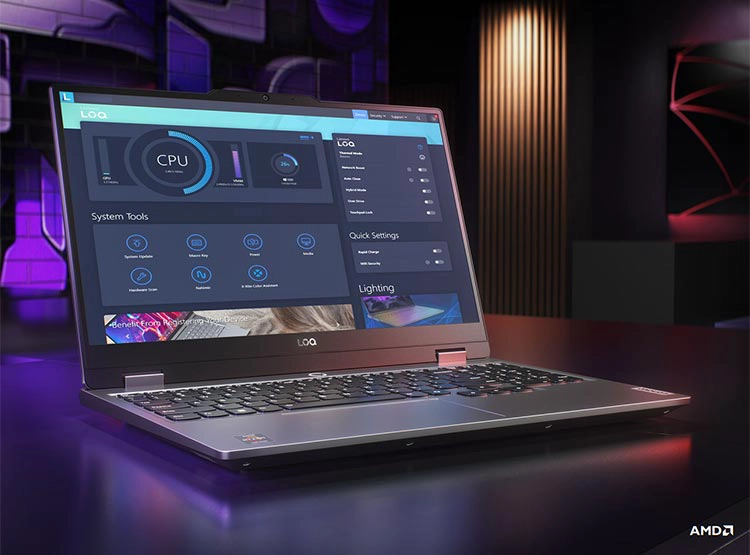NOTEBOOK GAMER LENOVO LOQ 15ARP9 AMD RYZEN 7 24GB RAM 512GB SSD NVIDIA RTX4050 15.6” - 10