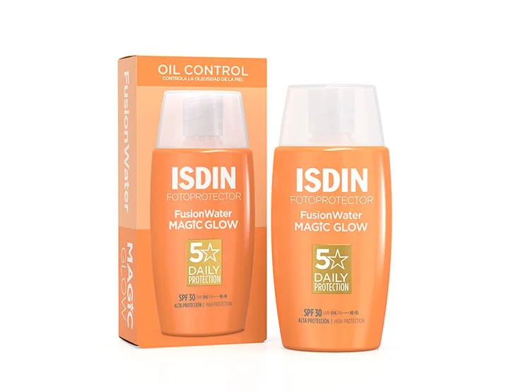 PROTECTOR SOLAR FACIAL ISDIN FUSION WATER MAGIC GLOW SPF 30 50 ML - 1