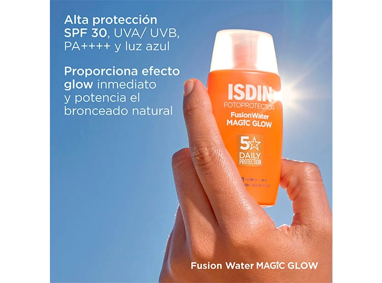 PROTECTOR SOLAR FACIAL ISDIN FUSION WATER MAGIC GLOW SPF 30 50 ML - 2