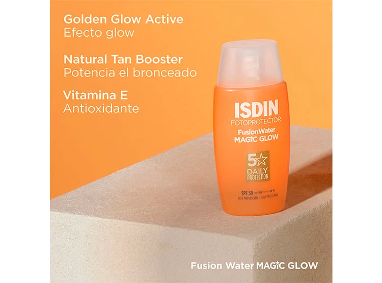 PROTECTOR SOLAR FACIAL ISDIN FUSION WATER MAGIC GLOW SPF 30 50 ML - 5