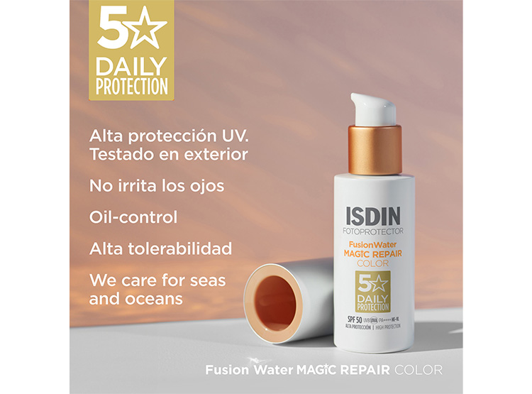 PROTECTOR SOLAR FACIAL ISDIN MAGIC REPAIR COLOR SPF 50 50 ML - 4