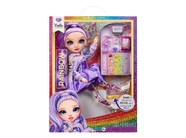 MUÑECA RAINBOW HIGH SPARKLE & SHINE FASHION - VIOLA (MORADO)