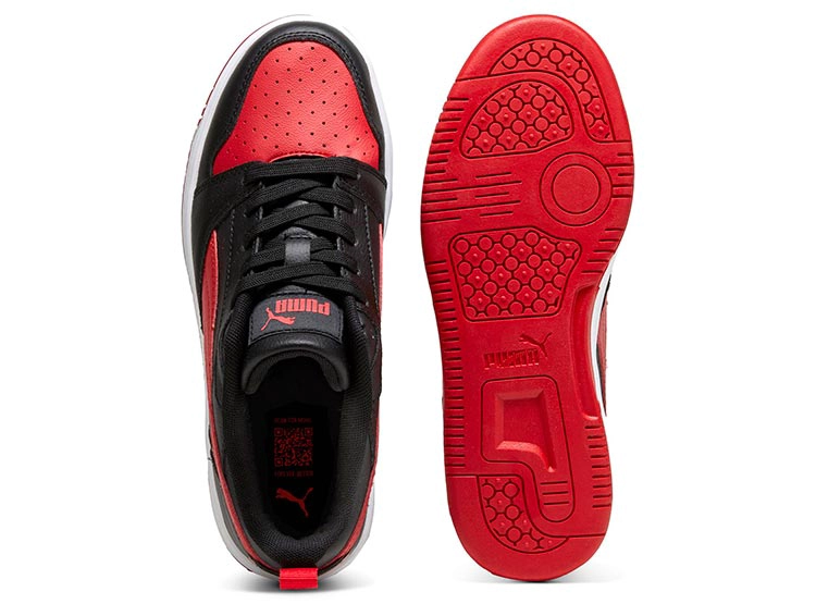 ZAPATILLAS NIÑO PUMA CASUAL NEGRO REBOUND V6 LO - 4
