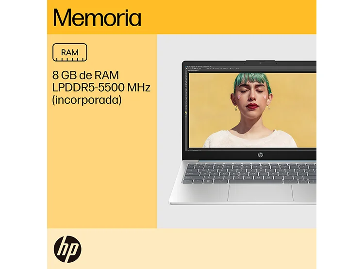 NOTEBOOK HP 14-EM0004LA AMD RYZEN 3 8GB RAM 512GB SSD 14” - 10