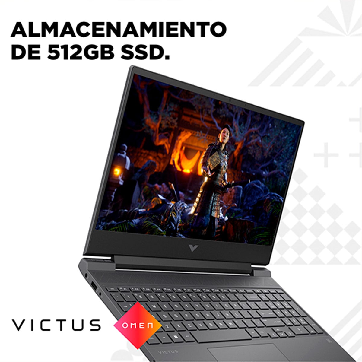 NOTEBOOK GAMER HP VICTUS 15-FA0026LA INTEL CORE I5 16GB RAM 512GB SSD NVIDIA RTX 3050 15.6” - 12