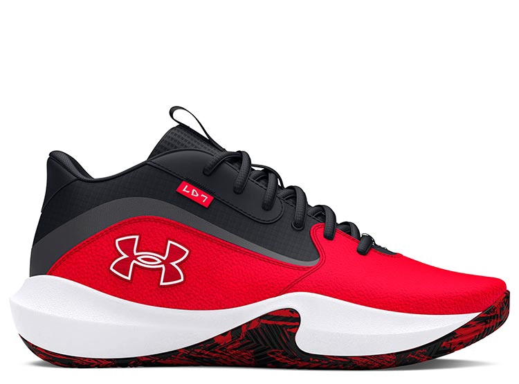 ZAPATILLAS CUERO HOMBRE UNDER ARMOUR BÁSQUETBOL ROJO LOCKDOWN 7 - 1