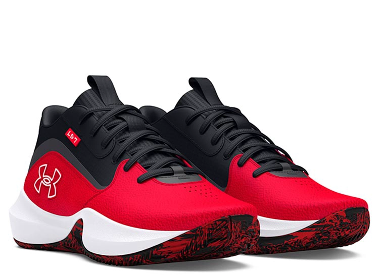 ZAPATILLAS CUERO HOMBRE UNDER ARMOUR BÁSQUETBOL ROJO LOCKDOWN 7 - 2
