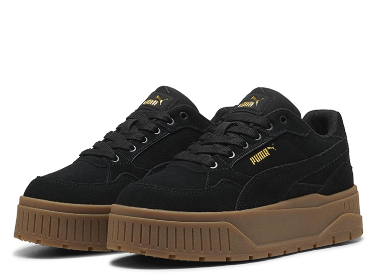 ZAPATILLAS MUJER PUMA CASUAL NEGRO KARMEN II IDOL SD CUERO - 3