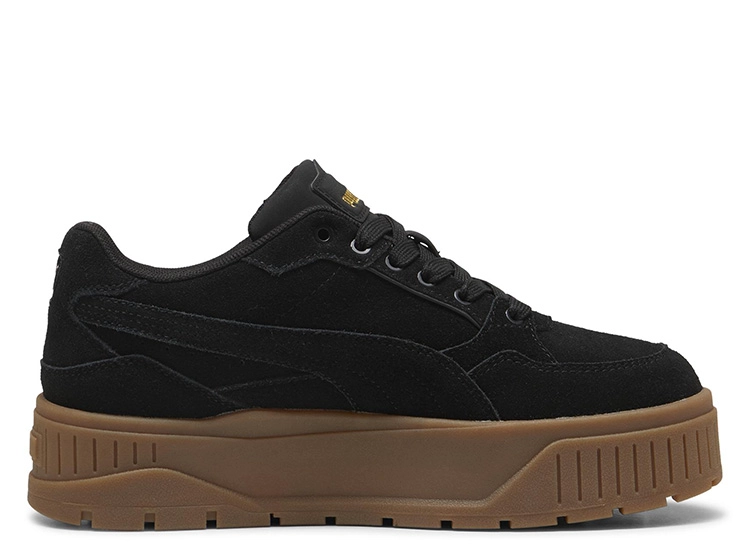ZAPATILLAS MUJER PUMA CASUAL NEGRO KARMEN II IDOL SD CUERO - 4