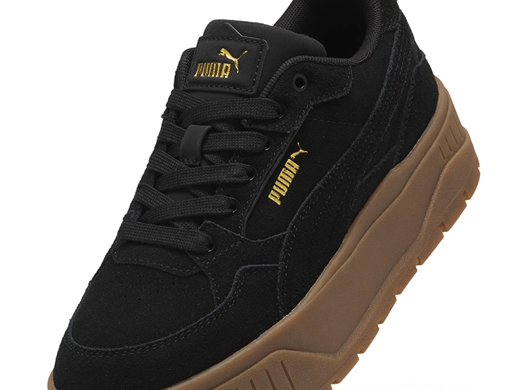 ZAPATILLAS MUJER PUMA CASUAL NEGRO KARMEN II IDOL SD CUERO - 6
