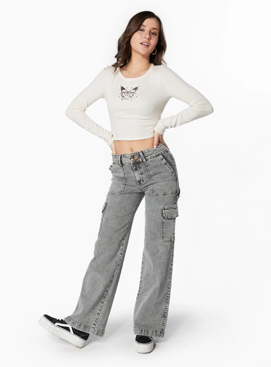 JEANS ALGODÓN MUJER EFESIS NAOS GREY - 1