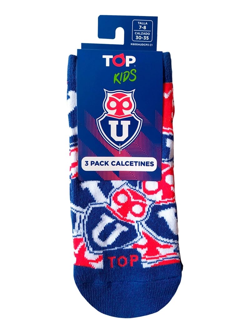 CALCETINES NIÑO TOP PACK X3 ALGODÓN FUTBOL - 5