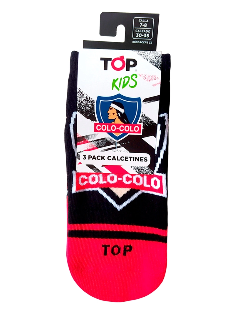 CALCETINES NIÑO TOP PACK X3 ALGODÓN FUTBOL - 6