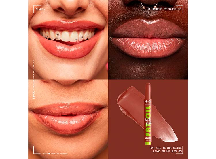 BRILLO LABIAL NYX FAT OIL SLICK CLICK - 4