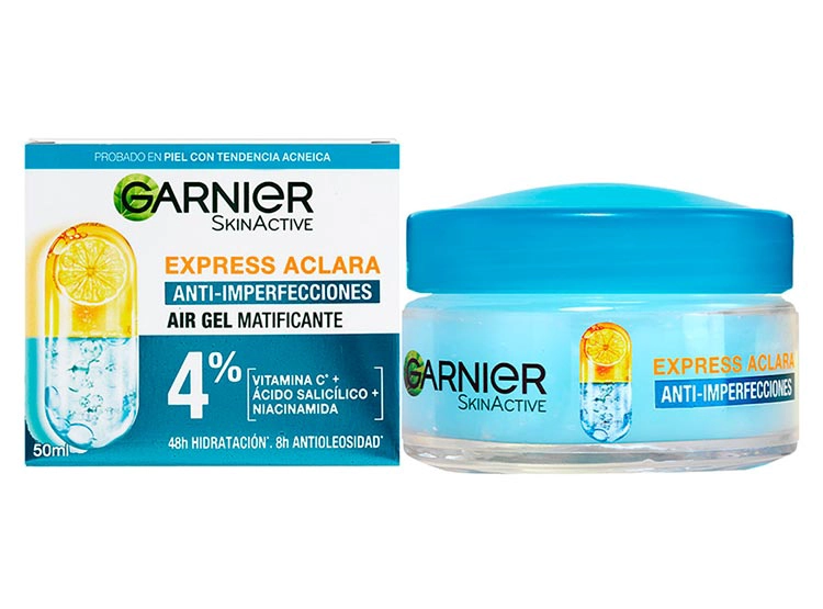 GEL FACIAL GARNIER HIDRATANTE ANTIIMPERFECCIONES MATIFICANTE EXPRESS ACLARA AIR 50 ML - 1