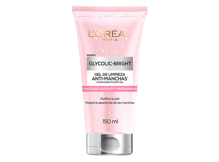 LIMPIADOR FACIAL LOREAL GEL ANTIMANCHAS LIMPIEZA GLYCOLIC BRIGHT 150 ML - 1