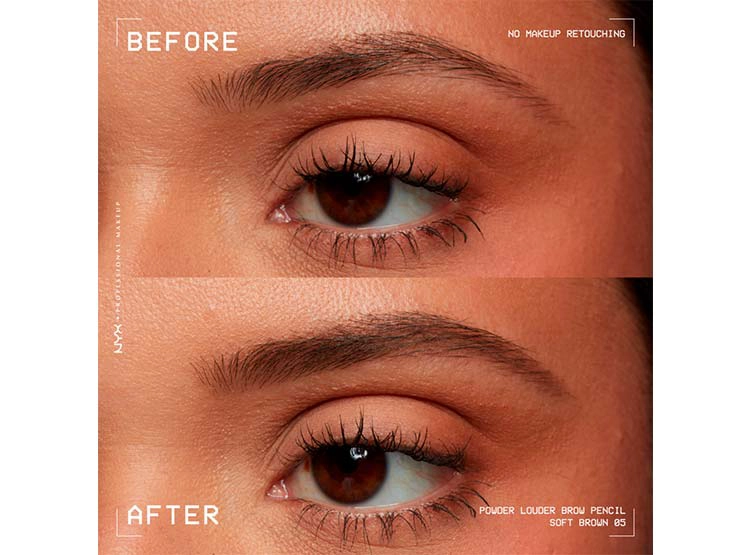 LÁPIZ DE CEJAS NYX POWDER LOUDER BROW PENCIL - 4