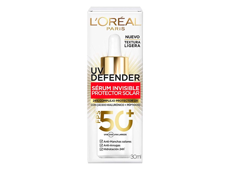PROTECTOR SOLAR FACIAL LOREAL SERUM INVISIBLE UV DEFENDER SPF 50+ 30 ML - 3