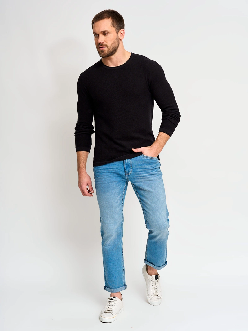 SWEATER ALGODÓN HOMBRE BARBADOS CREW NECK LISO - 4