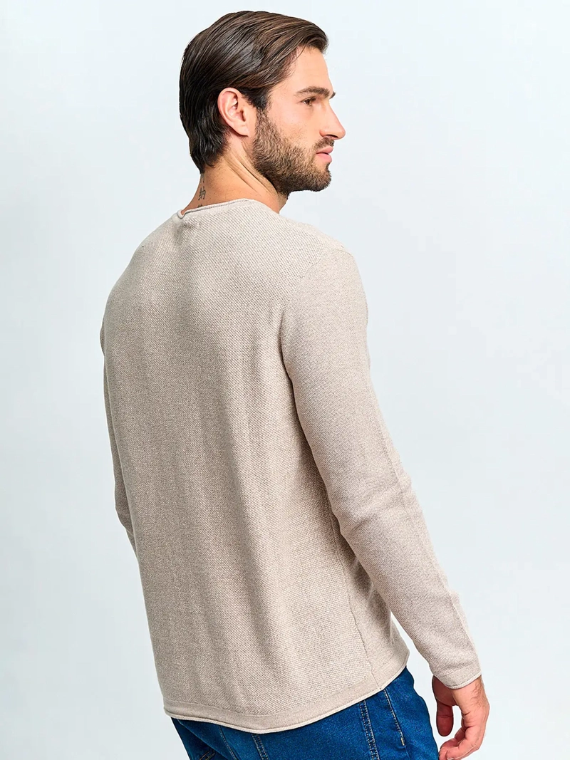 SWEATER ALGODÓN HOMBRE BARBADOS CREW NECK LISO - 2