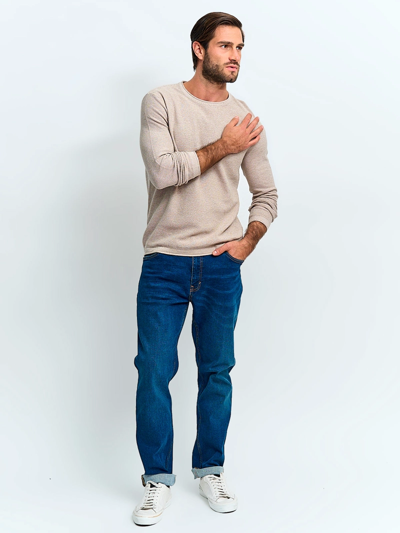 SWEATER ALGODÓN HOMBRE BARBADOS CREW NECK LISO - 4