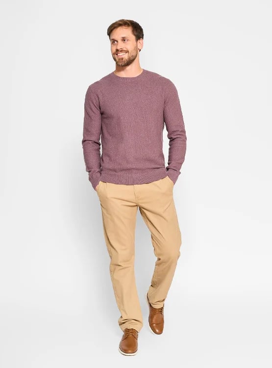 SWEATER ALGODÓN HOMBRE CACHAREL CUELLO REDONDO - 4