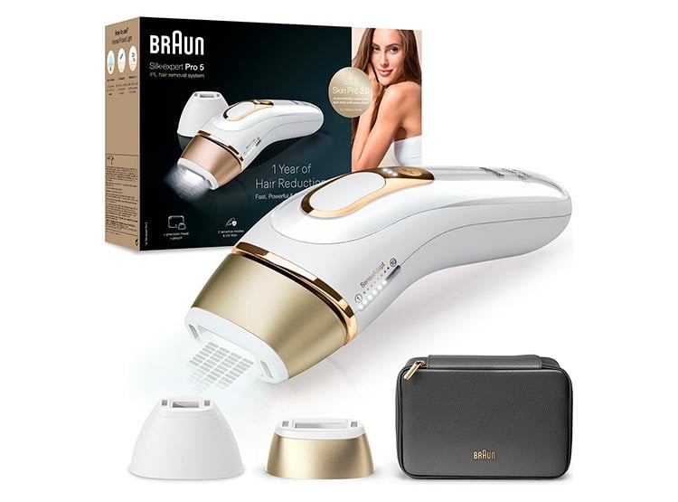 DEPILADORA BRAUN IPL SILK-EXPERT PRO 5 PL5140 BOX EURO WHITE GOLD - 1