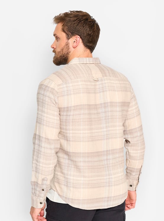 CAMISA MANGA LARGA ALGODÓN HOMBRE BARBADOS CUADROS - 2