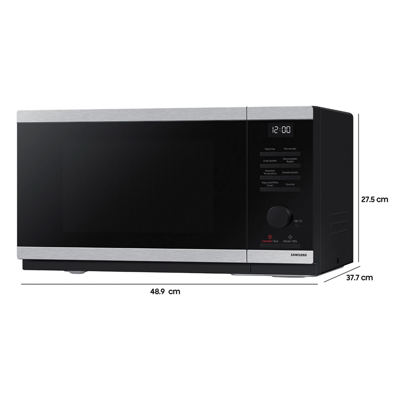 MICROONDAS SAMSUNG 23 L MS23DG4504ATZS QUICK DEFROST PLATO GIRATORIO - 3