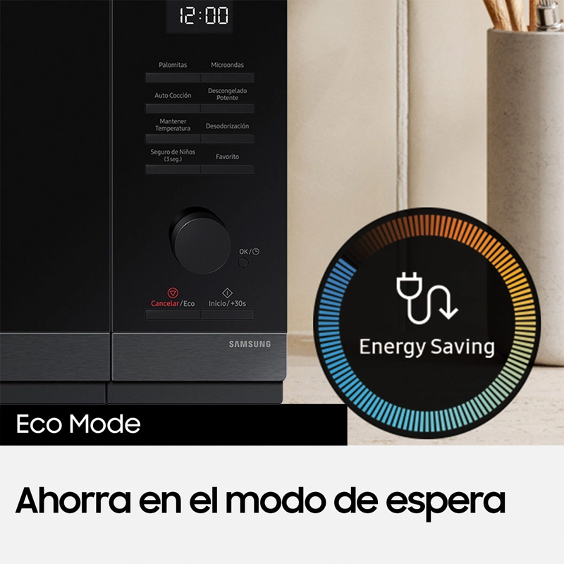 MICROONDAS SAMSUNG 32 L  MS32DG4504AGZS CON POWER DEFROST PLATO GIRATORIO - 8