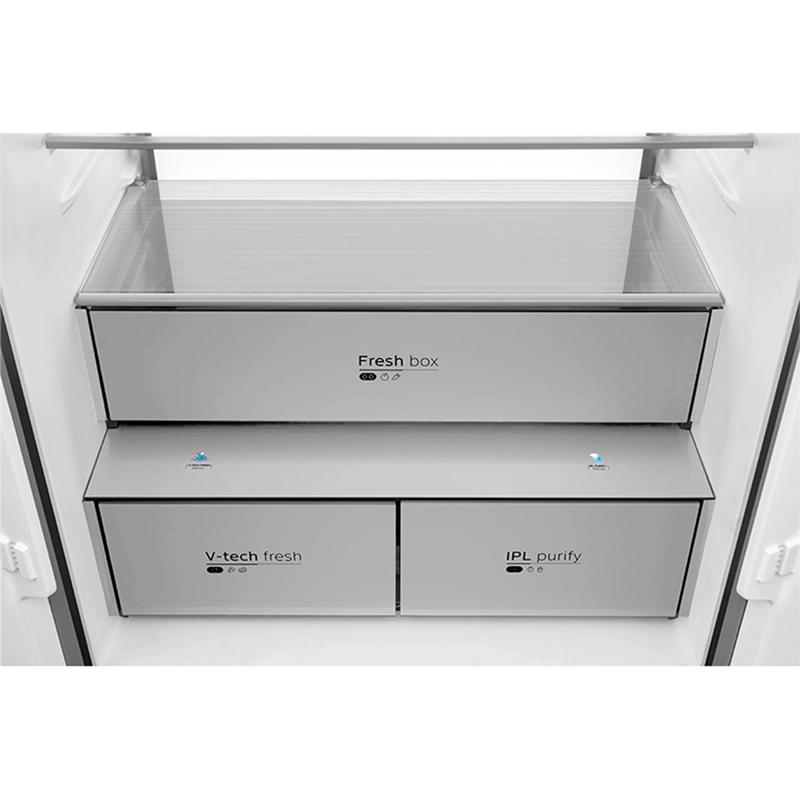 REFRIGERADOR SIDE BY SIDE MIDEA MDRMD706BIE70 527L NO FROST GRIS - 7