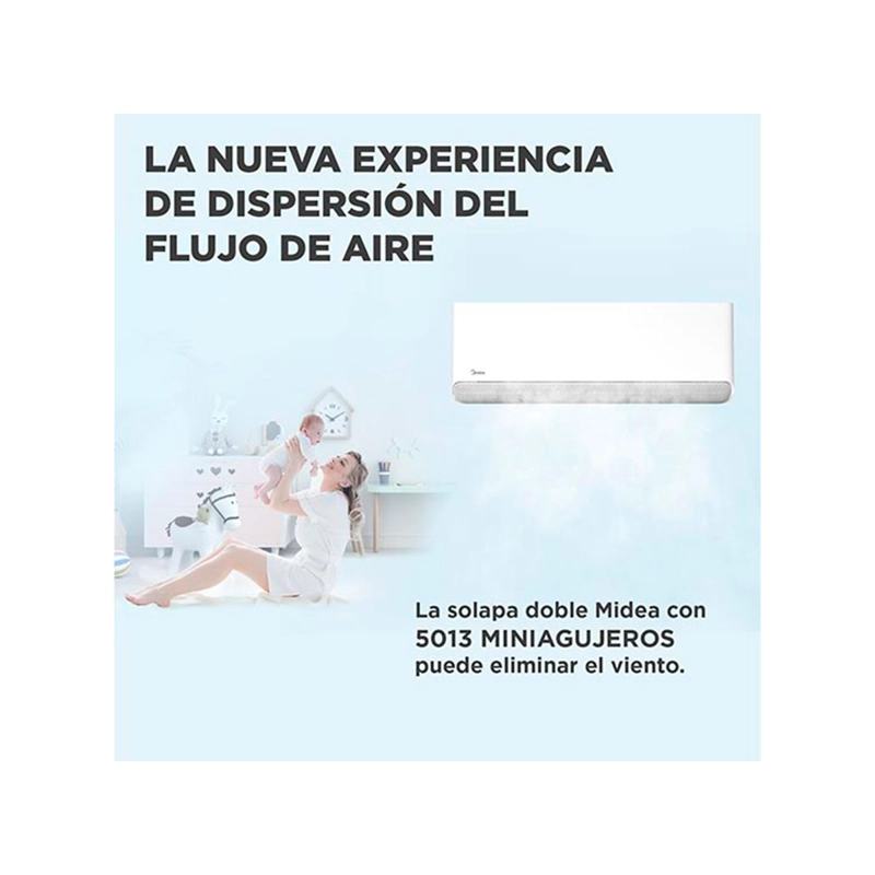 AIRE ACONDICIONADO SPLIT MIDEA BREEZELESS 9000 BTU WIFI FRÍO CALOR INVERTER - 9