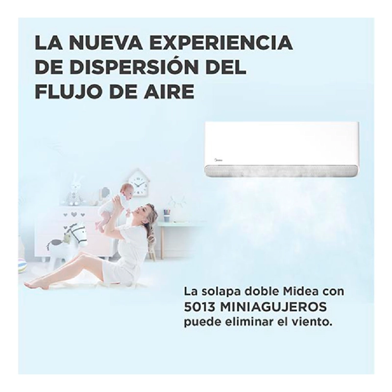AIRE ACONDICIONADO SPLIT MIDEA BREEZELESS 12000 BTU WIFI FRÍO CALOR INVERTER - 10