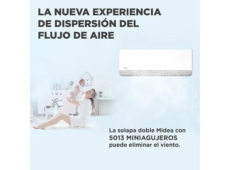 AIRE ACONDICIONADO SPLIT MIDEA BREEZELESS 18000 BTU WIFI FRÍO CALOR INVERTER - 10