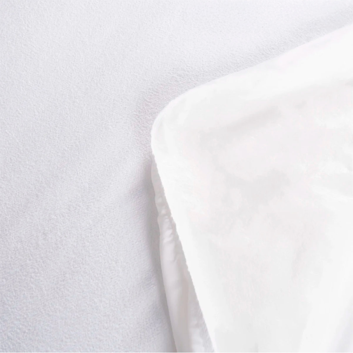 CUBRECOLCHON CELTA KING ALGODÓN BLANCO IMPERMEABLE RESPIRABLE - 5