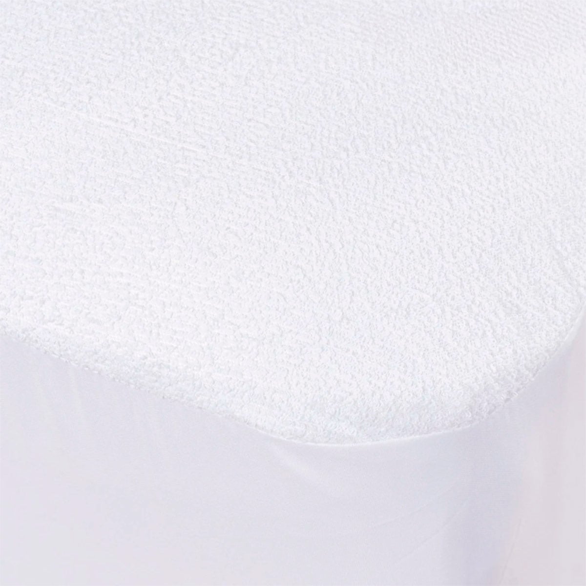 CUBRECOLCHON CELTA 1.5 PLAZAS ALGODÓN BLANCO IMPERMEABLE RESPIRABLE - 2