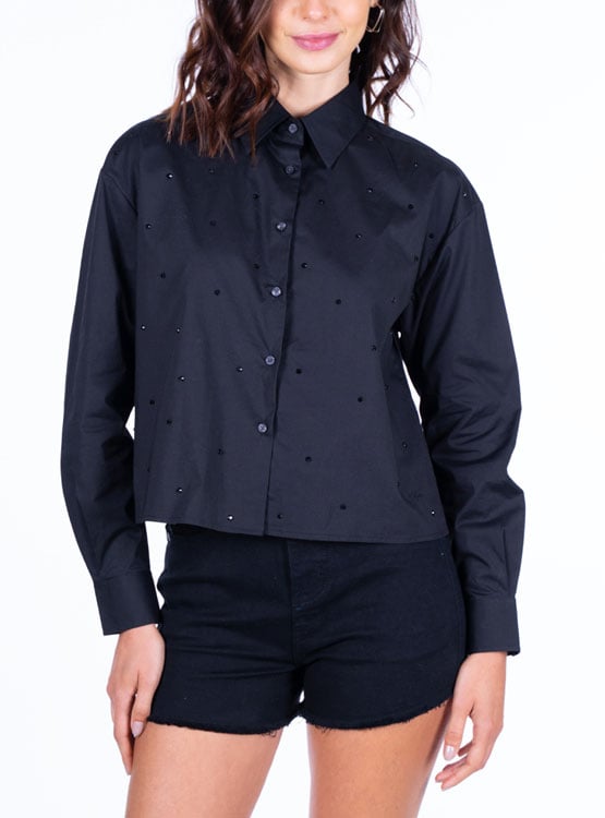 BLUSA MANGA LARGA ALGODÓN MUJER ELLUS - 2