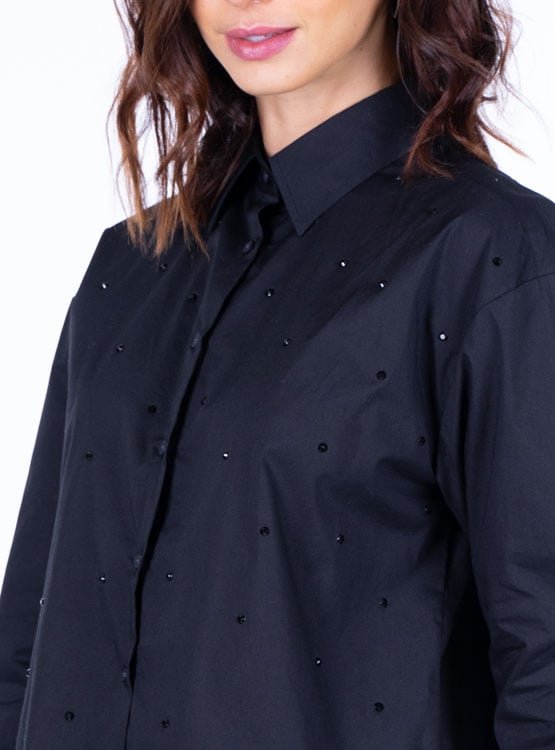 BLUSA MANGA LARGA ALGODÓN MUJER ELLUS - 4