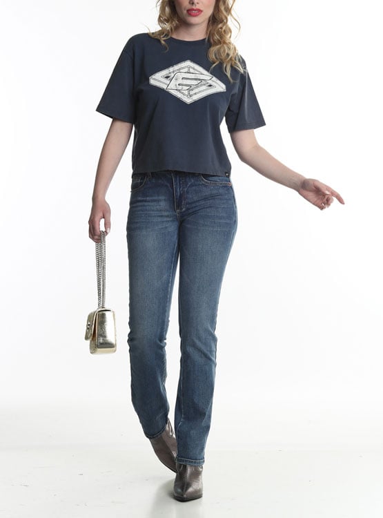 POLERA MANGA CORTA ALGODÓN MUJER ELLUS - 1