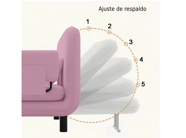 SOFÁ MINI CAMA KIDSCOOL INFANTIL ROSADO - 4