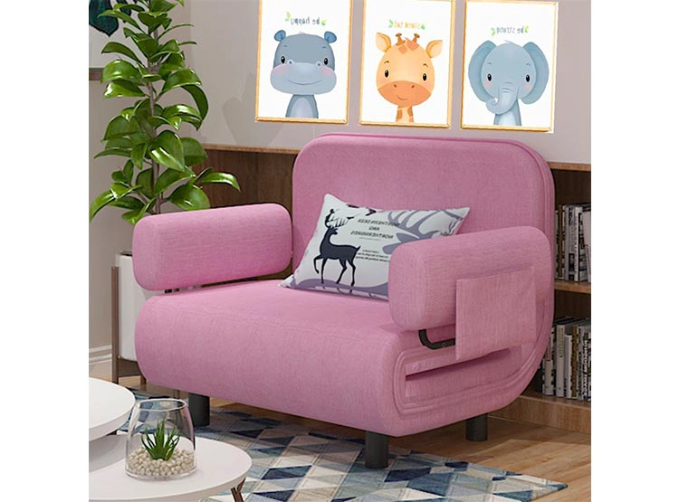 SOFÁ MINI CAMA KIDSCOOL INFANTIL ROSADO - 8