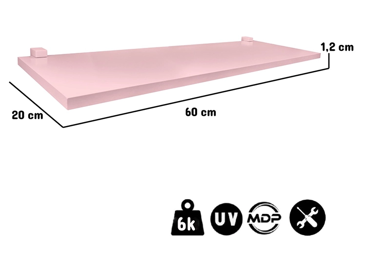 REPISA KIDSCOOL PACK X2 60 CM ROSADO - 3